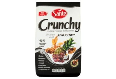 Sante Crunchy owocowe 350g Płatki