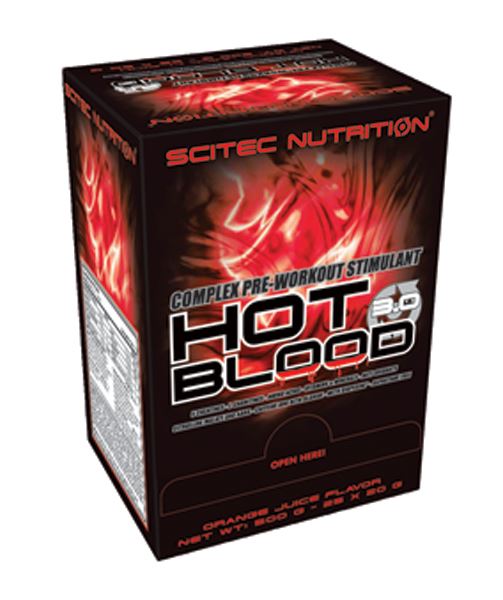 SCITEC HOT BLOOD 3.0 25X20G GUARANA