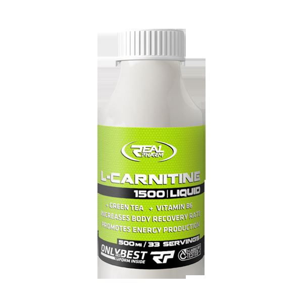 REAL PHARM L-CARNITINE liq + green tea 1500 500 ml