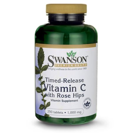 SWANSON T-R VITAMIN C 1000 WITH ROSE HIPS 250 TAB