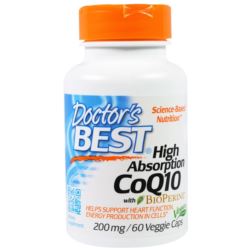 DOCTOR'S BEST HIGH ABSORPTION CoQ10 200MG 60VCAPS