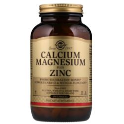 SOLGAR CALCIUM MAGNESIUM + ZINC 100 TAB