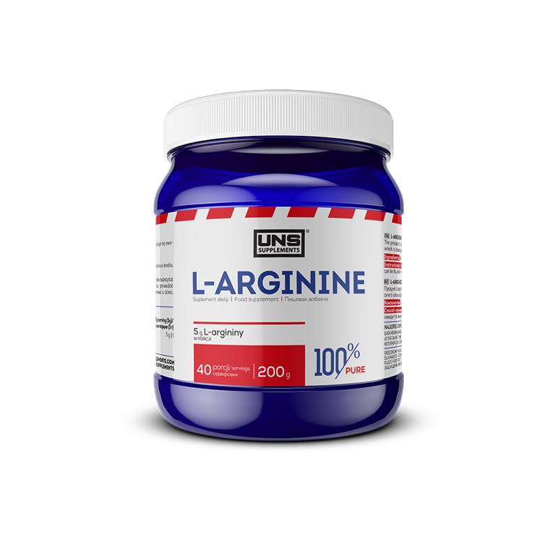UNS l-Arginine 200g pure czysta arginina w proszku