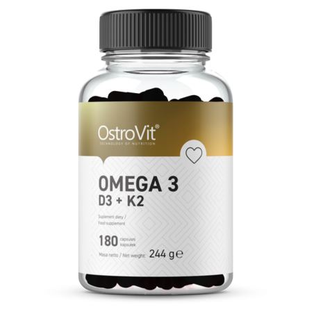 OSTROVIT OMEGA 3 D3+K2 180 CAPS