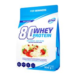6PAK 80 WHEY PROTEIN 908g BIAŁKO WPC BIAŁA CZ. TRU