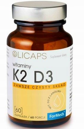 FORMEDS OLICAPS witamina D3 K2 MK-7 naturlne olej