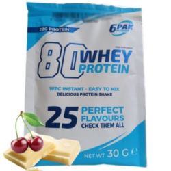 6PAK 80 WHEY PROTEIN 908g BIAŁKO WPC BIAŁA CZ. WIŚ